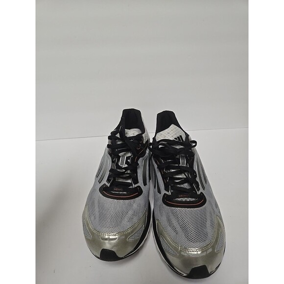BARELY USED Adidas AdiZero Rush Running Shoes Mens 11 1/2 Silver Black 104860597 main image 8